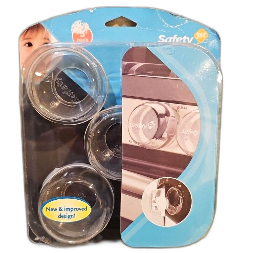 Safety 1St Child Proof Clear View Stove Knob Covers, 5 Count New Sealed Package